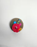 red flower brooch 041