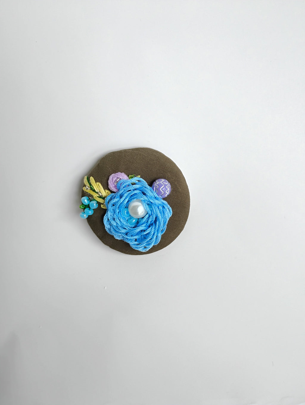 blue flower brooch 005