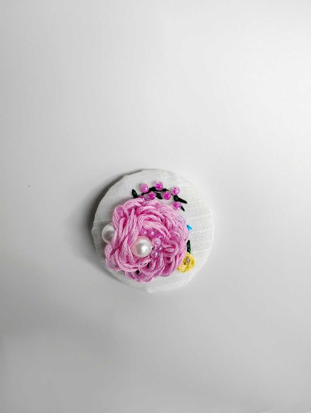 pink flower brooch 057