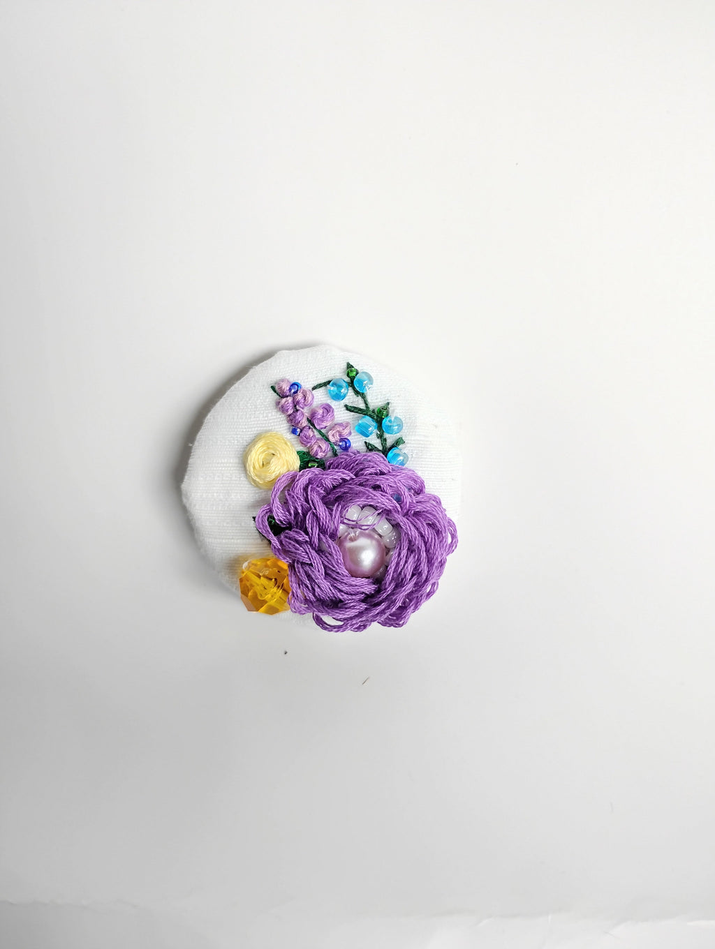 purple flower brooch 008