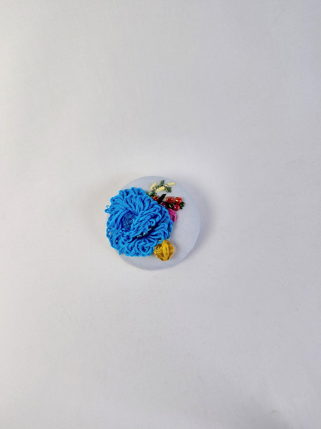 turquoise flower brooch 017- Handcrafted Statement Jewelry