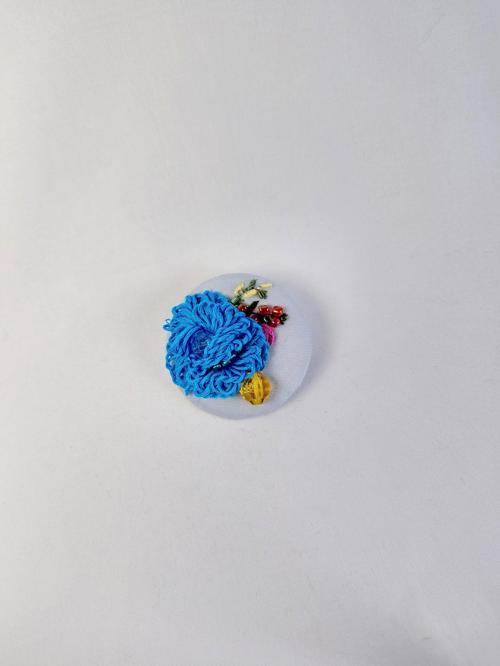 turquoise flower brooch 017