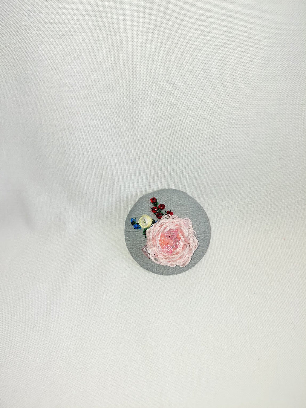 pink flower Brooch 051- Handcrafted Statement Jewelry