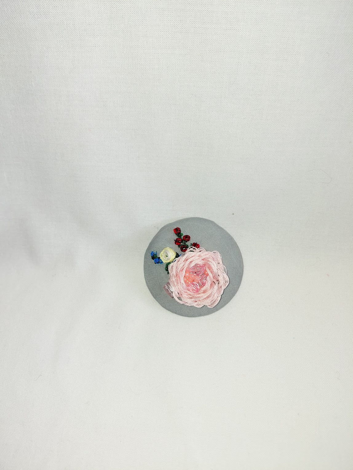 pink flower Brooch 051- Handcrafted Statement Jewelry