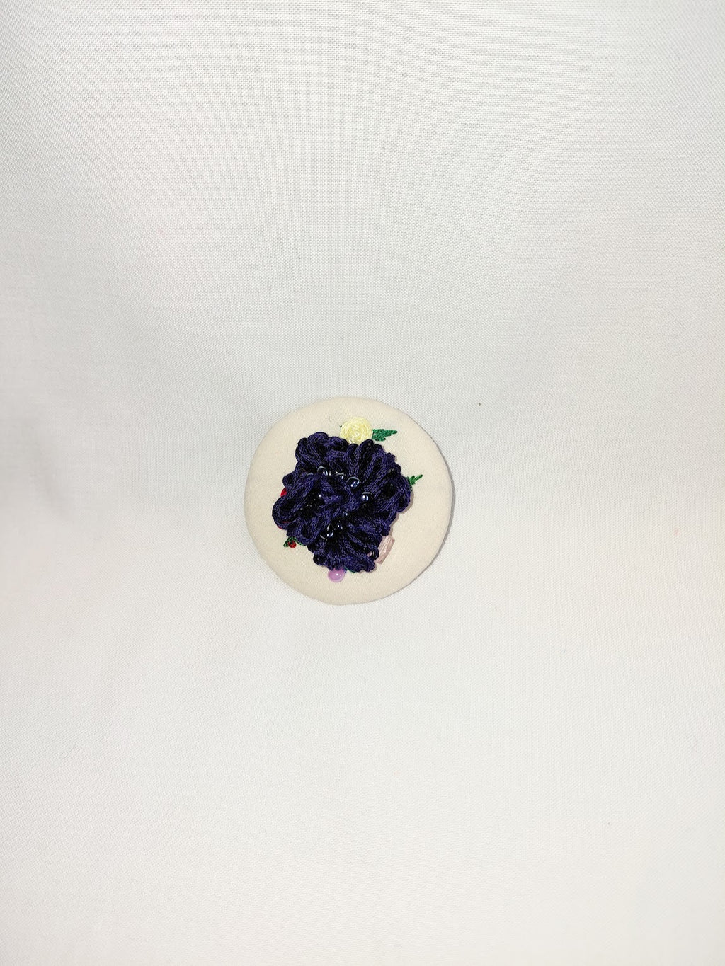 blue flower brooch 070- Handcrafted Statement Jewelry