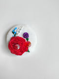 red flower brooch 009